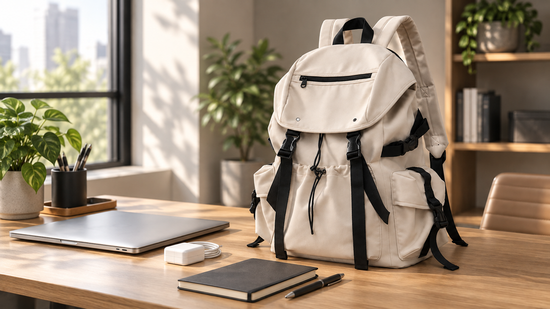 Organized 26L Venture Backpack product-led hero for when a backpack beats a messenger