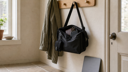 Structured everyday bag that holds its shape across light and full days