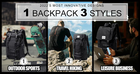 3-in-1 Expandable Laptop Backpack